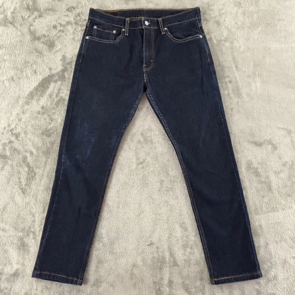 Levi Strauss 512 Slim Taper Jeans Mens 33x30 Dark Wash Stretch 28